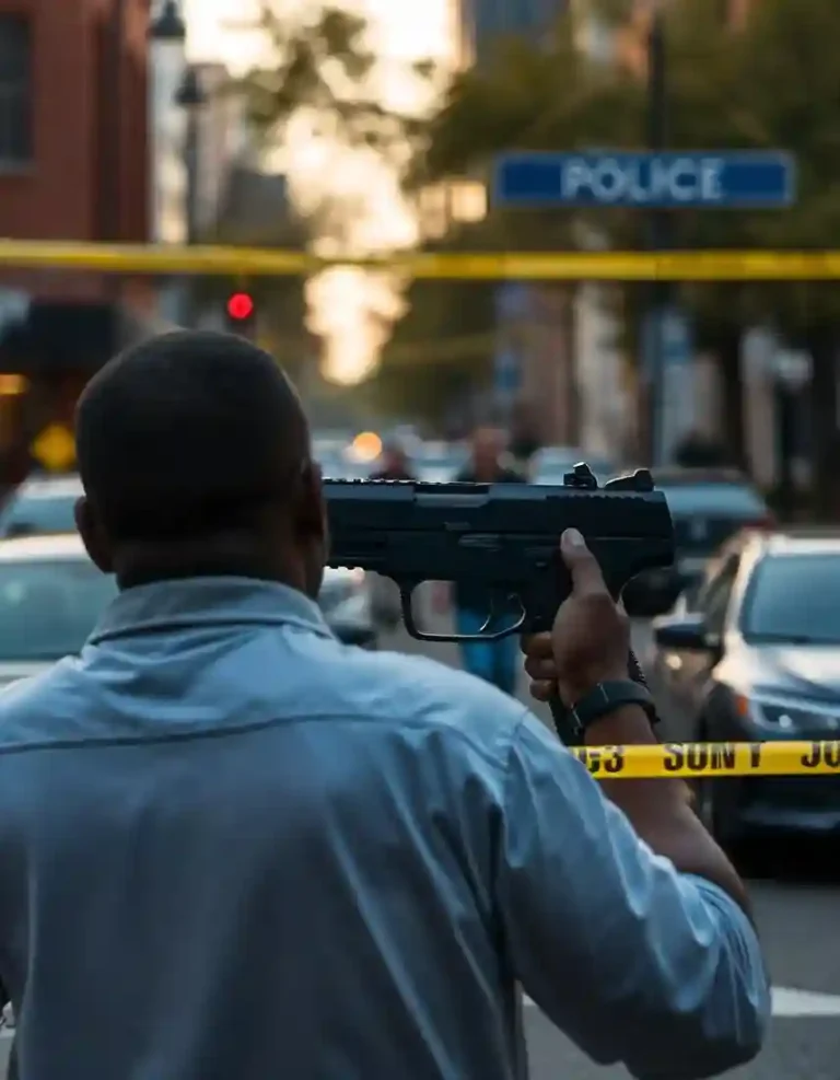 Scene of the Birmingham shooting at Five Points South, highlighting the aftermath of gun violence, with police investigation underway and mass shooting impact