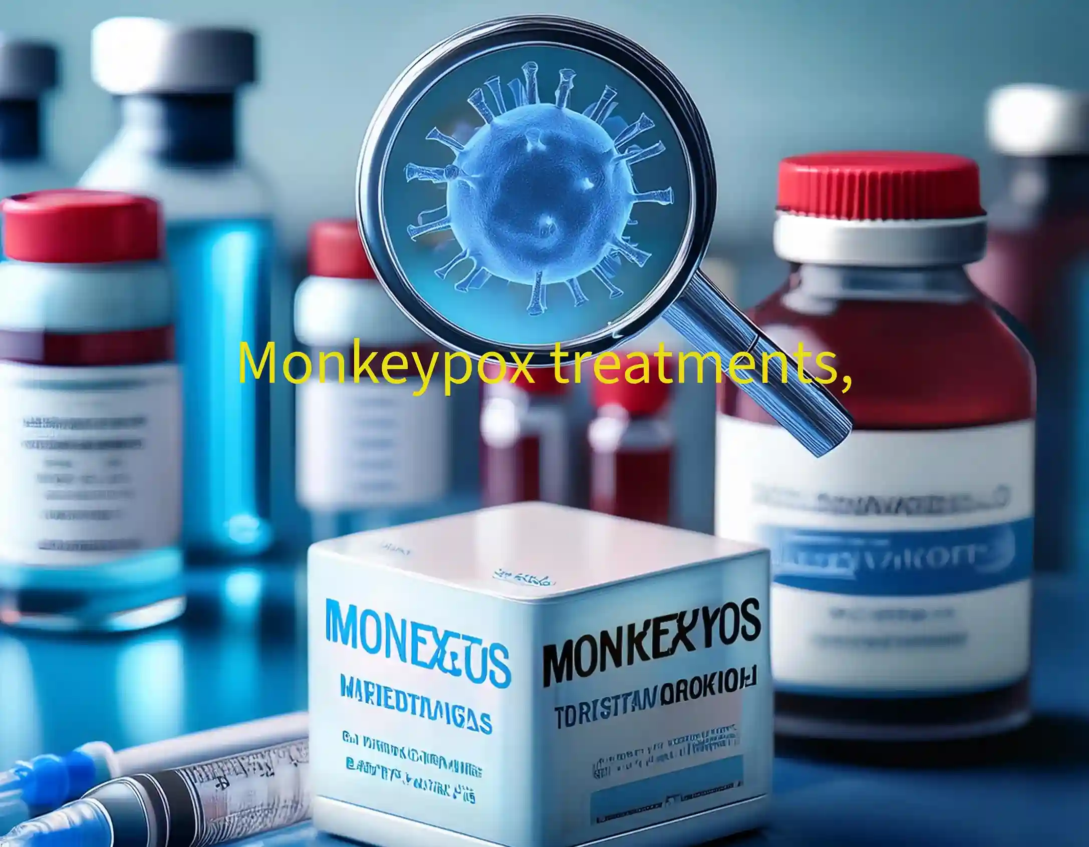 An infographic illustrating five powerful and innovative monkeypox treatments.