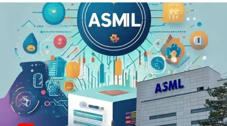 Graph showing ASML stock trends and forecasts for 2024, highlighting growth potential.