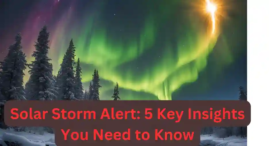 Infographic highlighting 5 crucial insights on solar storm alerts.